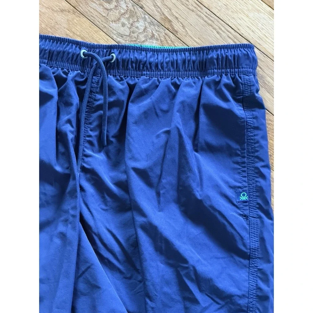 United Colors of Benetton swim shorts elastic drawstring waistband embroidered M